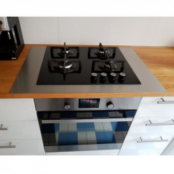 Compra Xavax Marco adaptador para placa de cocina (61 x 0,1 x 54 cm, marco  de acero inoxidable) en